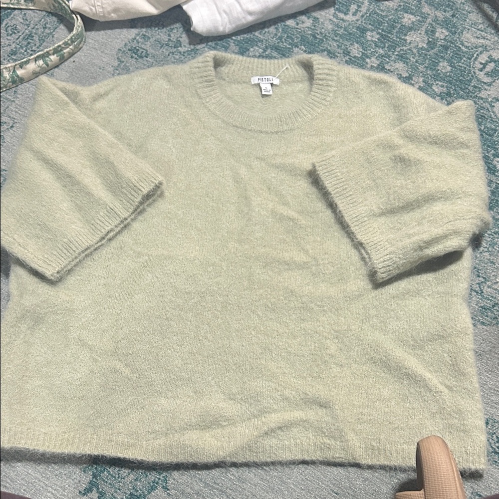 pistola Light Sage Green short sleeve Crewneck Sweater